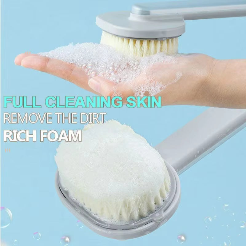 Soft Shower Brush Liquid Bath Soap Dispenser